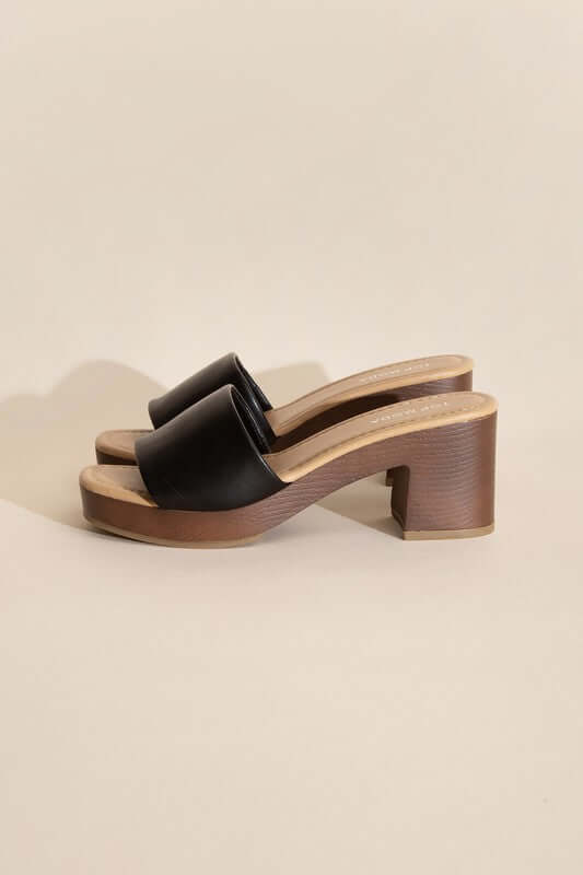 LAUREN-1 Slides Mules Heels, Top Guy Footwear, $ 30.95