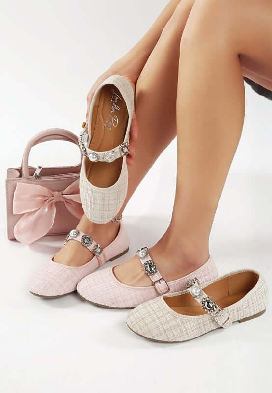 Noyama Charms Embellished Tweed Mary Janes Flats, Mary Janes Flats, $ 70.00, A Moment Of Now™