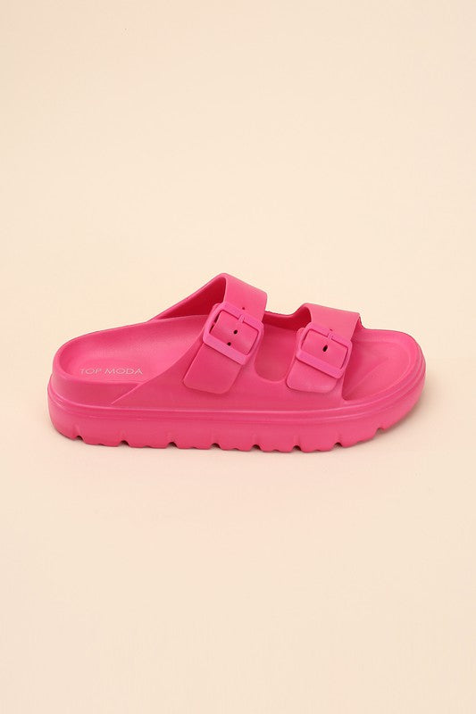 Shop Women's Cairo Double Buckle Strap Eva Sandals | Boutique Footwear, Sandals, USA Boutique
