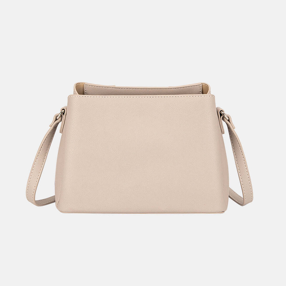 David Jones PU Leather Crossbody Bag Handbag - Chic & Functional, Crossbody Bags, $ 45.00, A Moment Of Now™