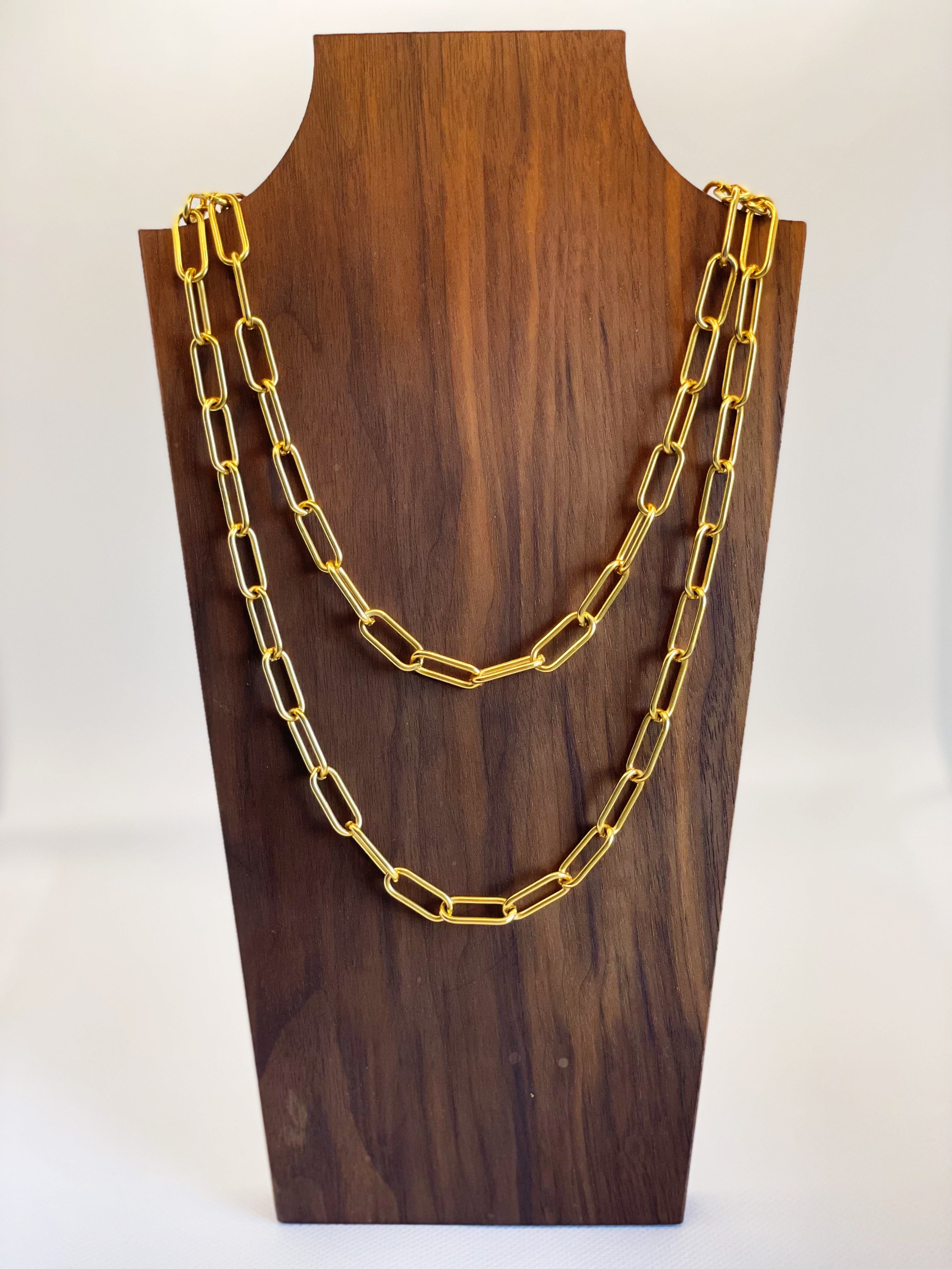 Amy Chunky Link Wrap Necklace, Necklaces, $ 41.25, A Moment Of Now™