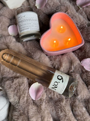 Pink Ceramic Heart 11oz Candle