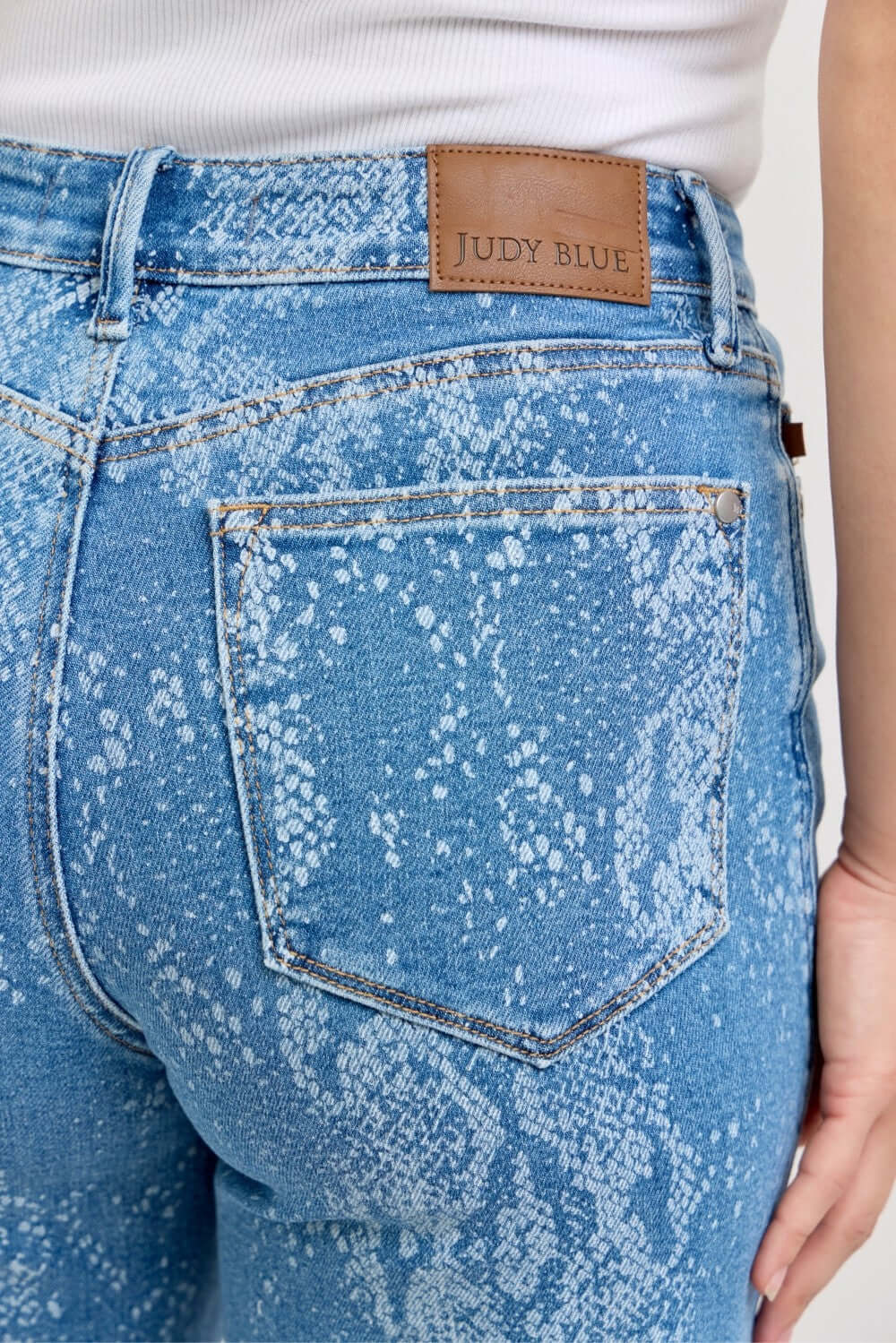 Judy Blue High Rise Ankle Wide Leg Jeans | Print Denim, Jeans, $ 79.00, A Moment Of Now™