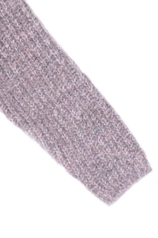 Melange Cropped Sweater Top - Trendy Style Essentials, Sweaters, $ 55.00, A Moment Of Now™