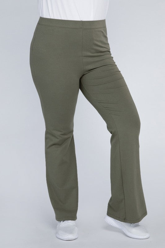 Plus Size Everyday Comfy Flare Stretchy Pants