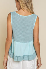Shop Women's Sleeveless V-neck Mini Babydoll Tank Top | Fashion Boutique, Tank Tops, USA Boutique