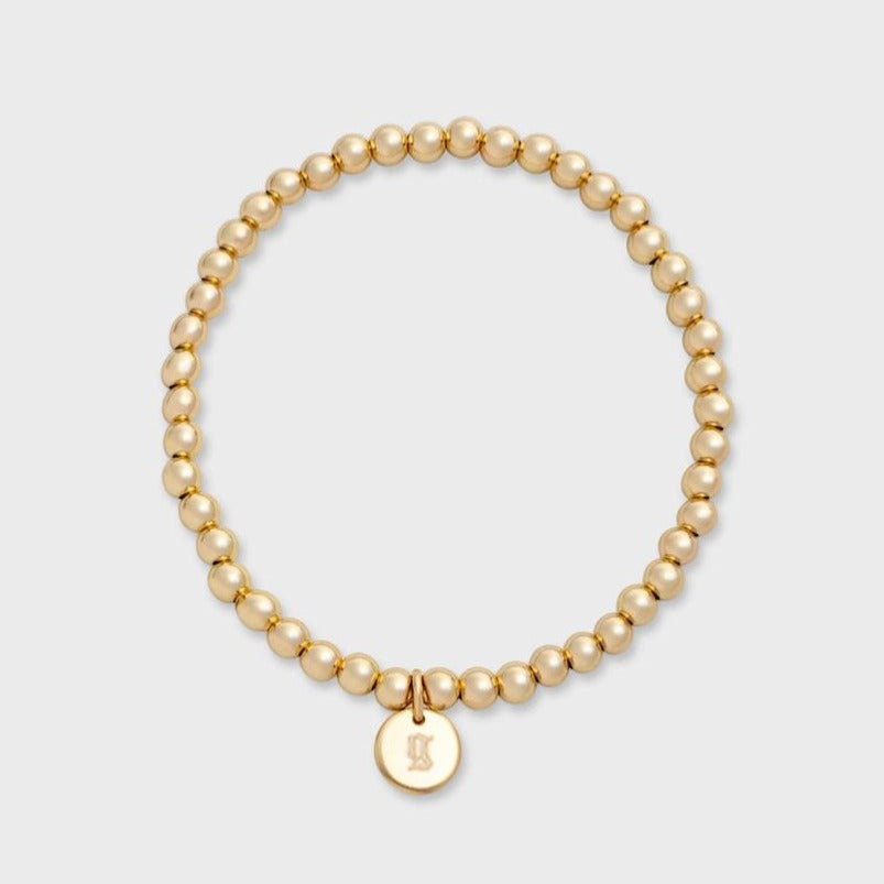 Old English Initial Juno Bracelet 4mm | 14K Gold Filled, Bracelets, $ 84.00, A Moment Of Now™