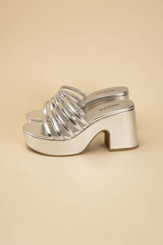 HOLME-S Platform Mule Slides, Fortune Dynamic, $ 45.00