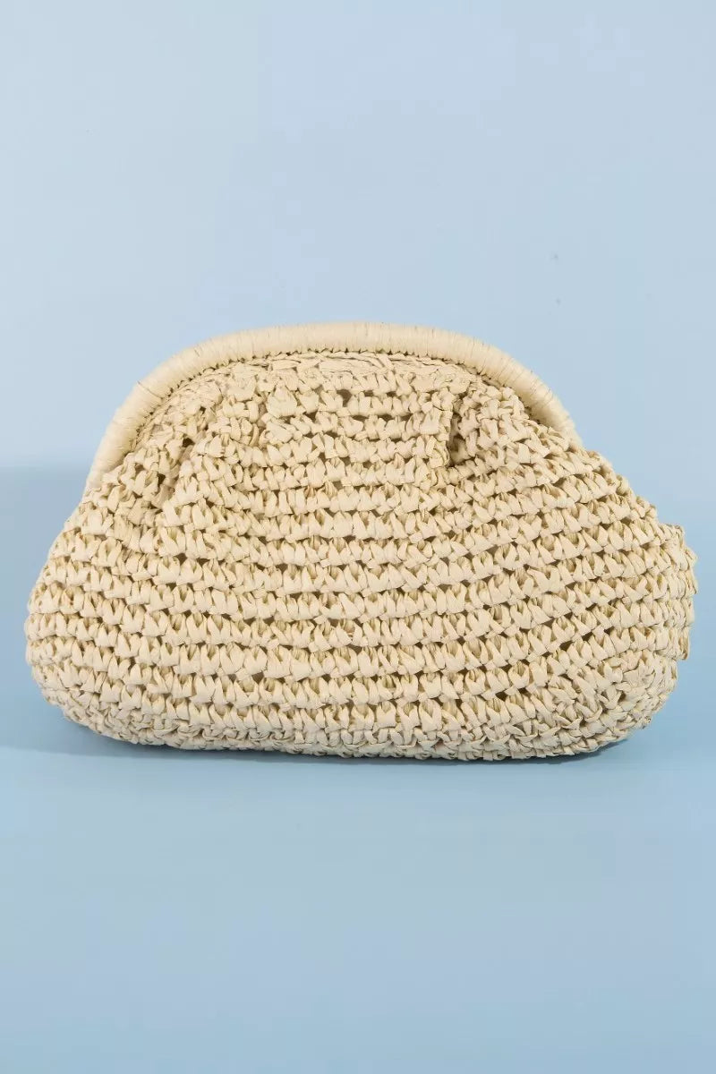 Woven Raffia Frame Shoulder Bag | Boutique In USA, Shoulder Bags, $ 53.00, A Moment Of Now™