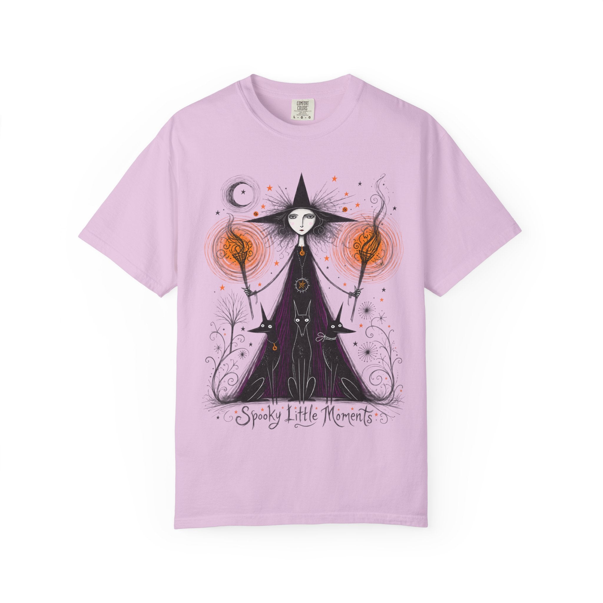 Witch Illustration T-Shirt — Spooky Little Moments Halloween Graphic Tee