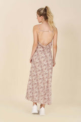 Beige Leopard Cami Dress with Chain Trim, Lilou, A Moment Of Now