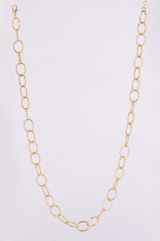 Women's Simple Chain Bracelet and Necklace Set in Gold Fashion Jewelry, Lilou, $ 25.95