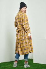 Shop Plaid Print Collar Long Shirt Drress | Women's Boutique Clothing, Dresses, USA Boutique