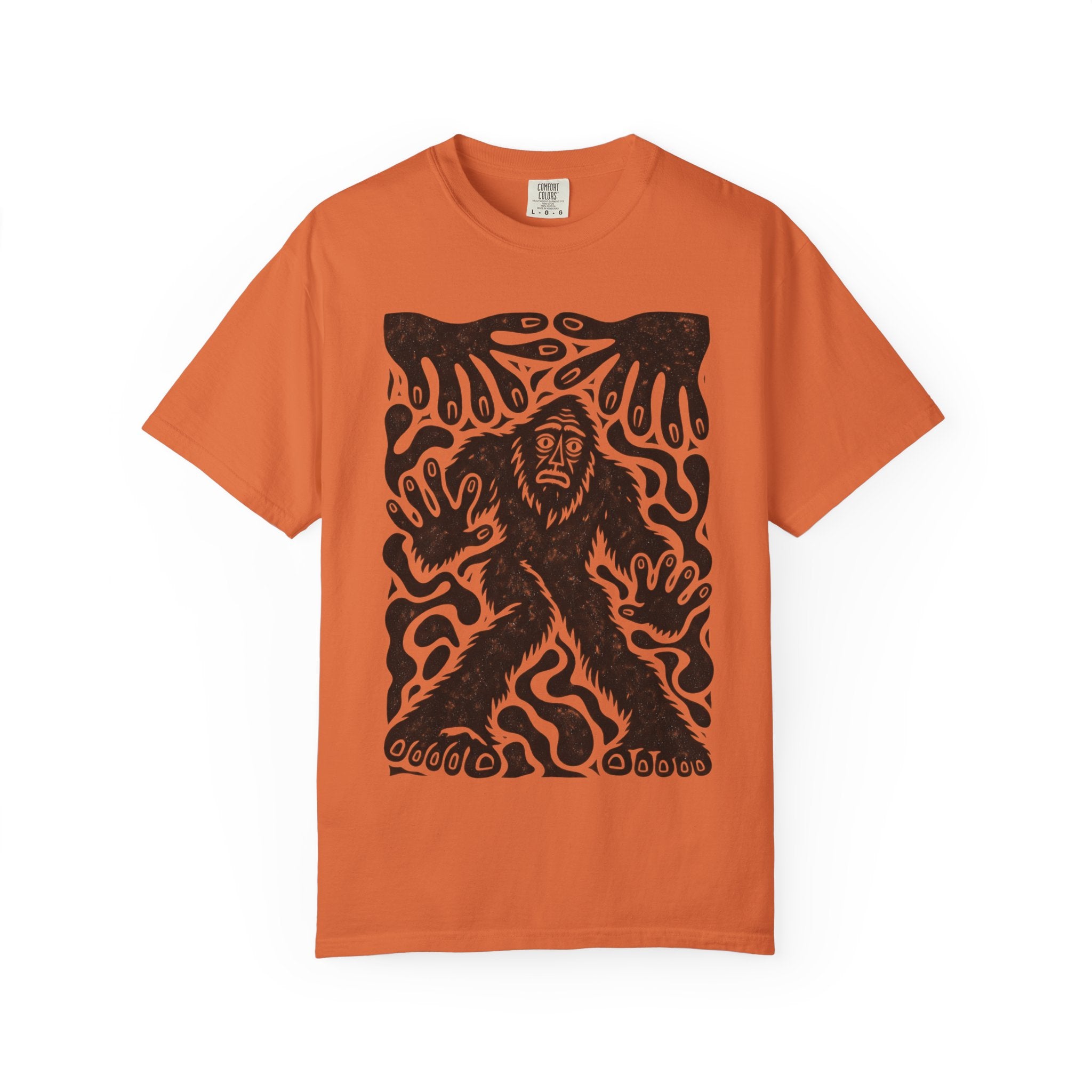 Surreal Haunted Bigfoot Graphic T-Shirt | Vintage Sasquatch Tee