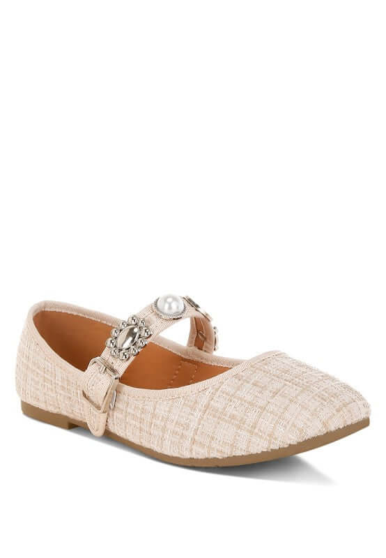 Noyama Charms Embellished Tweed Mary Janes Flats, Mary Janes Flats, $ 70.00, A Moment Of Now™