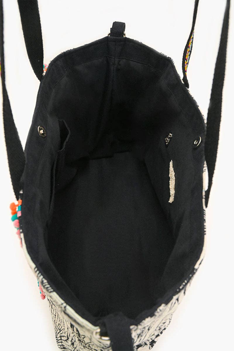 Tropical Leopard Embellished Tote, Accessories, $ 149.00, A Moment Of Now™