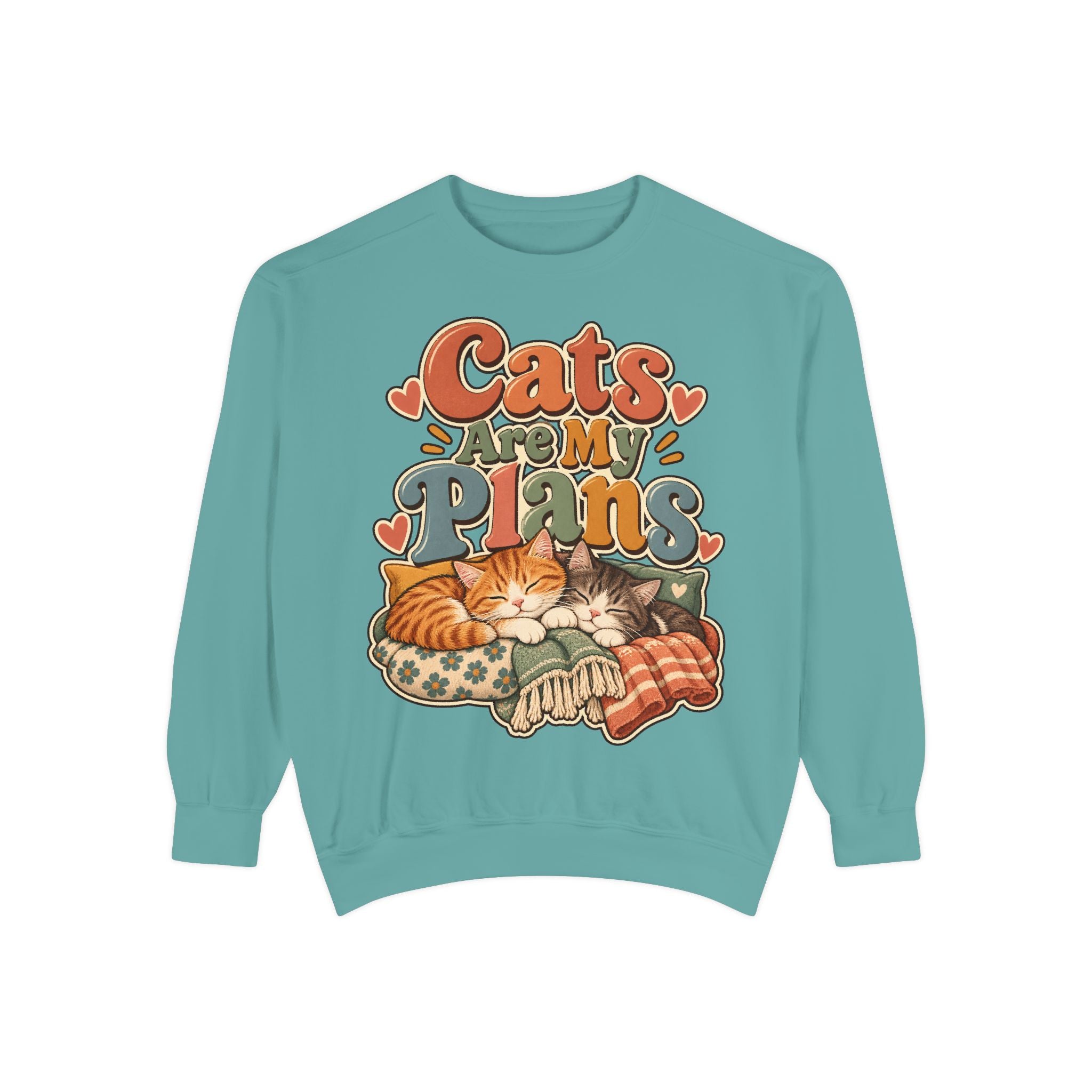 Cats Are My Plans Sweatshirt — Cozy Cat Lover Pullover - sweatshirt product image 9