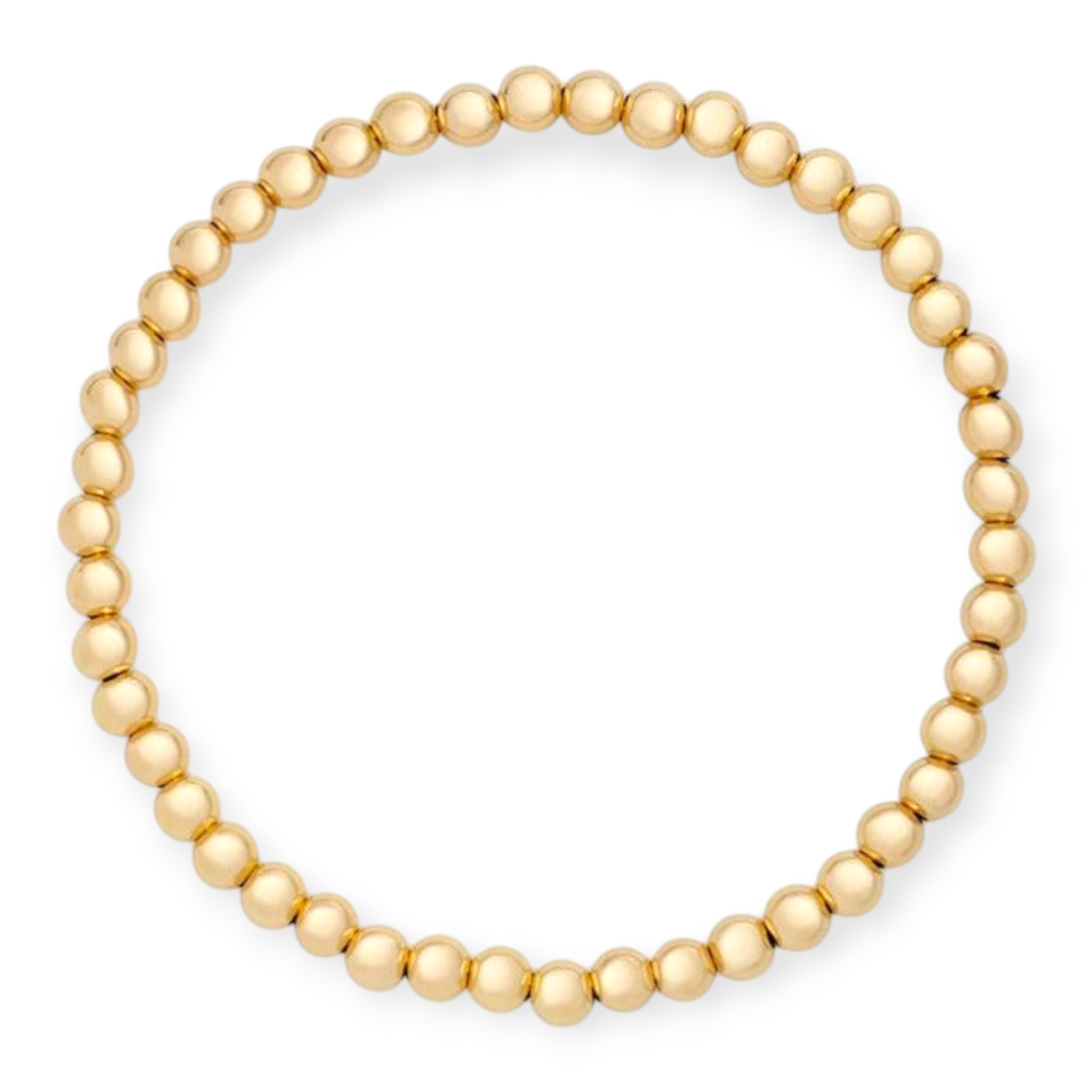 Juno Bracelet 4mm | 14K Gold Filled Beaded Stretch, Bracelets, $ 58.00, A Moment Of Now™