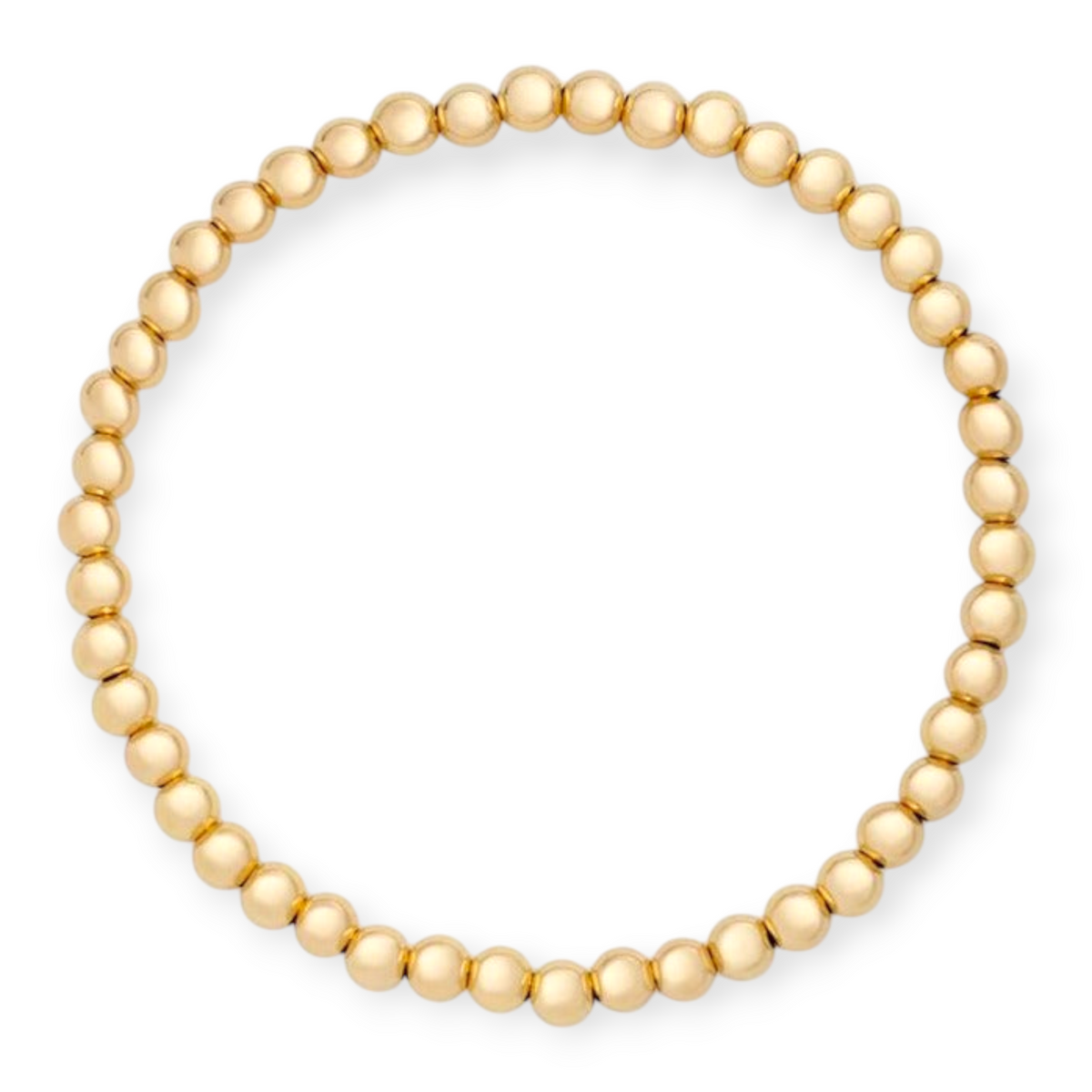 Juno Bracelet 4mm | 14K Gold Filled Beaded Stretch, Bracelets, $ 58.00, A Moment Of Now™