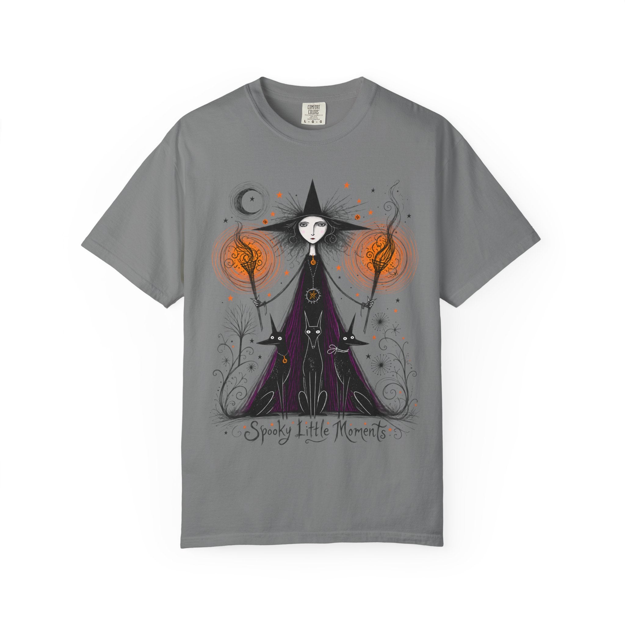 Witch Illustration T-Shirt — Spooky Little Moments Halloween Graphic Tee