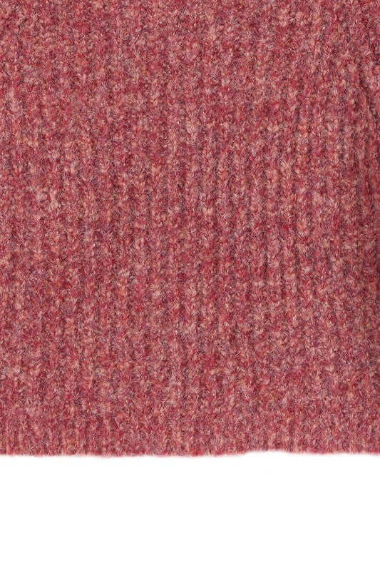 Melange Cropped Sweater Top - Trendy Style Essentials, Sweaters, $ 55.00, A Moment Of Now™