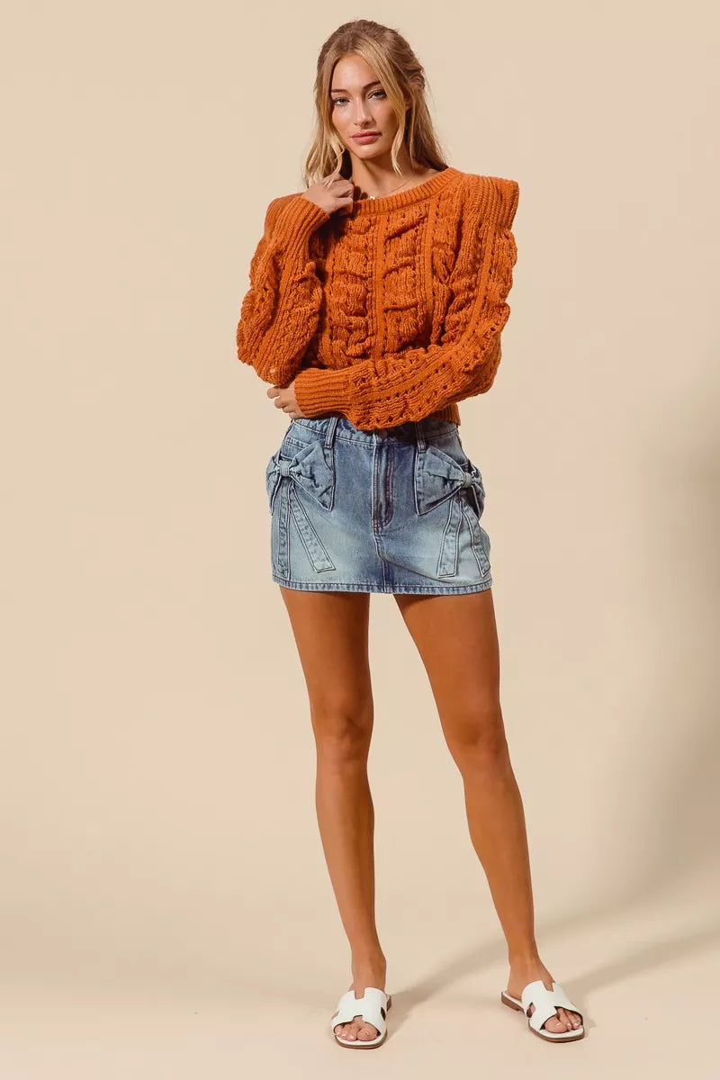 SO ME Bow Knot Pocket Denim Mini Skirt | Boutique In USA, Skirts, $ 59.00, A Moment Of Now™