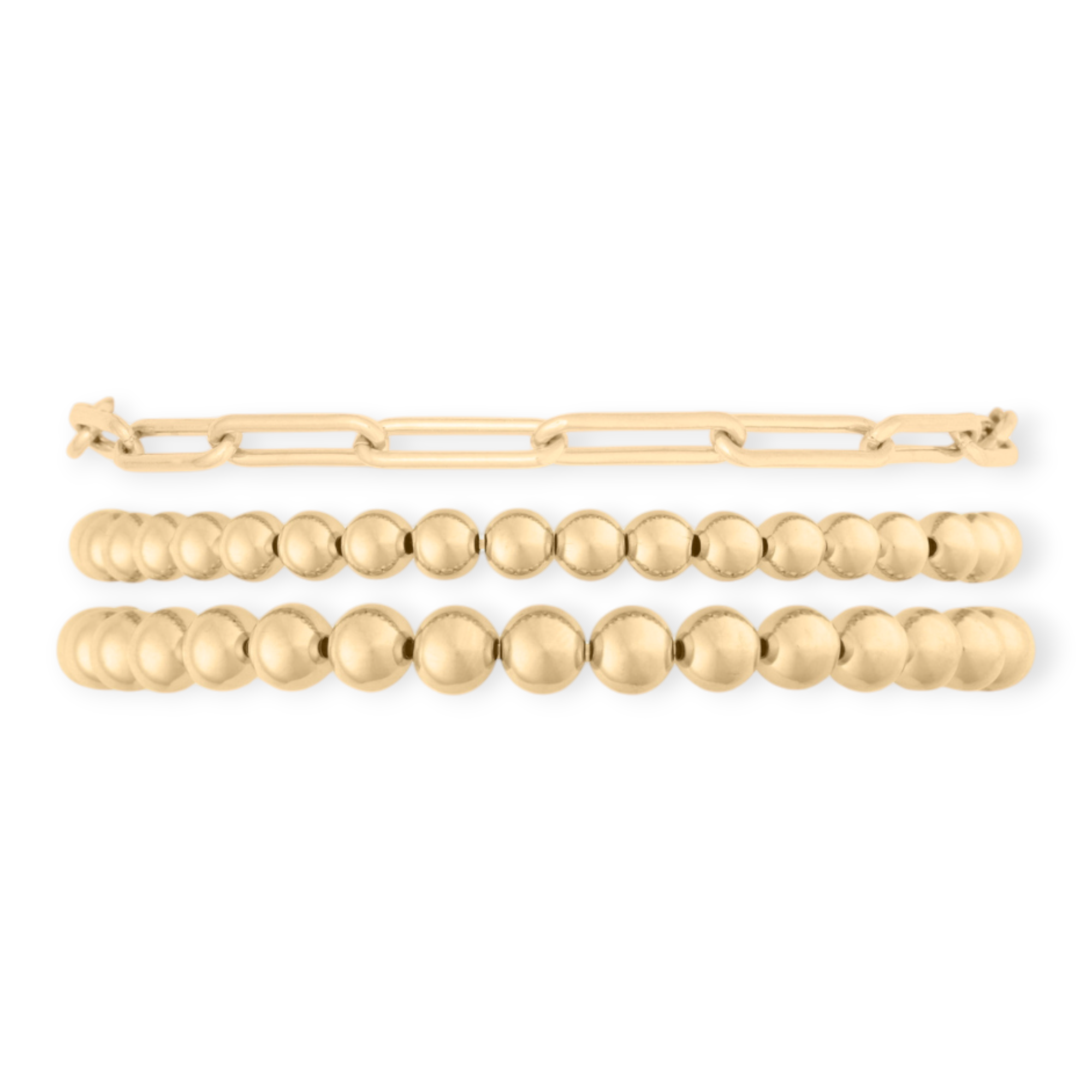Chunky Paperclip Juno Triple Bracelet Stack | 14K Gold Filled, Bracelets, $ 236.00, A Moment Of Now™