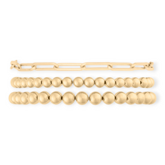 Chunky Paperclip Juno Triple Bracelet Stack | 14K Gold Filled, Bracelets, $ 236.00, A Moment Of Now™