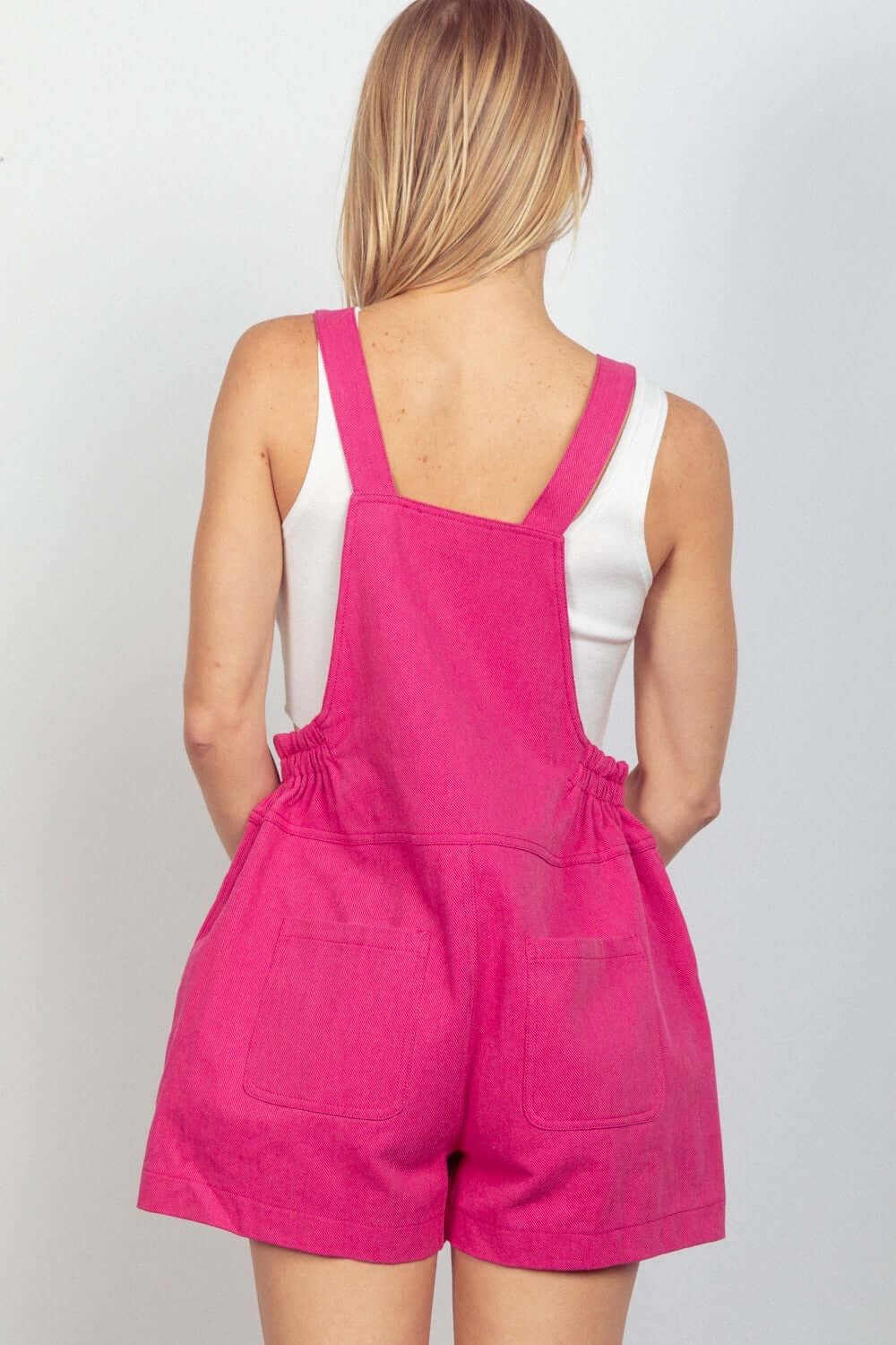 Fuchsia Adjustable Suspender Overalls with Pockets, Overalls, $ 39.00, A Moment Of Now™