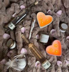 Pink Ceramic Heart 11oz Candle