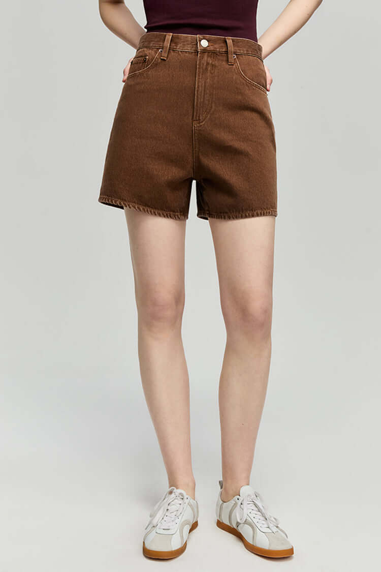 Easy Buckle Shorts | Hey Joanie – High-Rise Denim Shorts, Shorts, $ 88.00, A Moment Of Now™