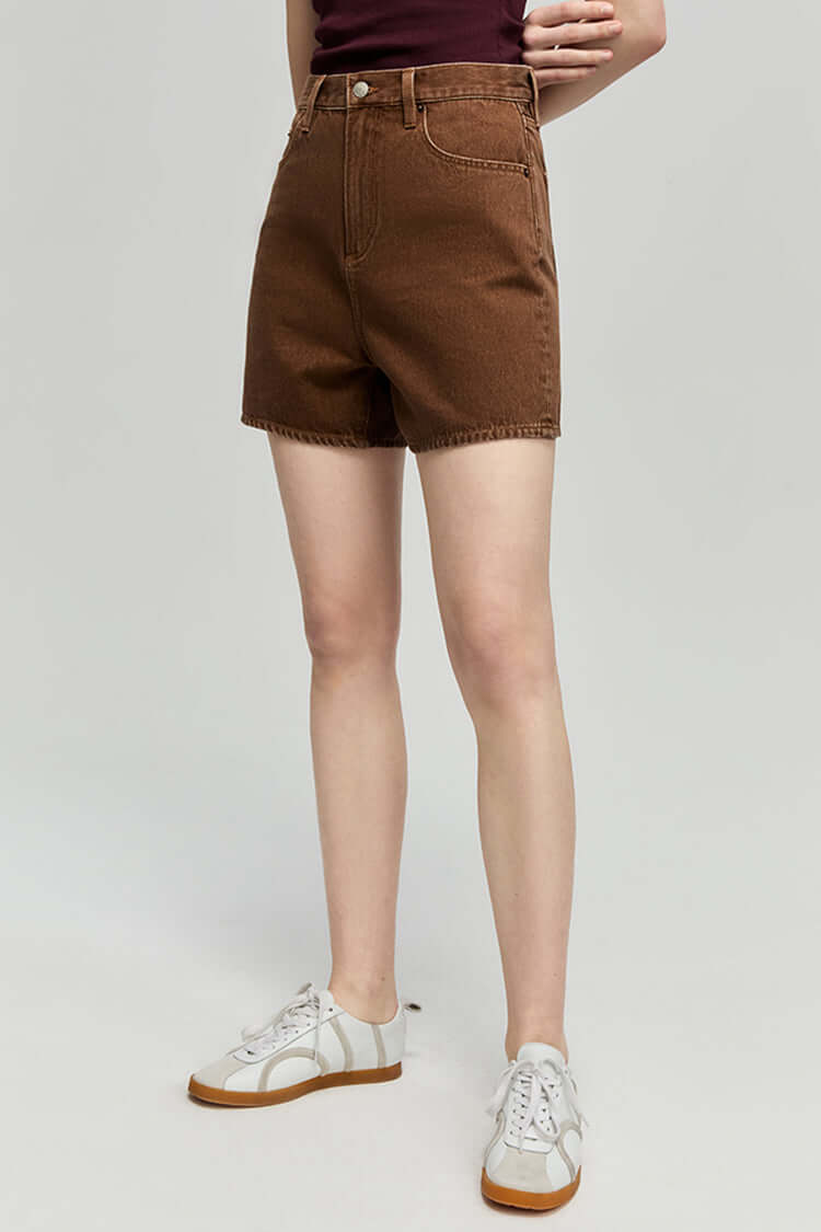 Easy Buckle Shorts | Hey Joanie – High-Rise Denim Shorts, Shorts, $ 88.00, A Moment Of Now™