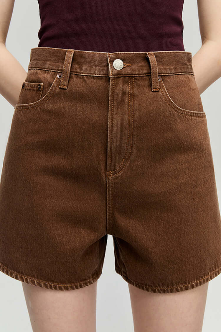 Easy Buckle Shorts | Hey Joanie – High-Rise Denim Shorts, Shorts, $ 88.00, A Moment Of Now™