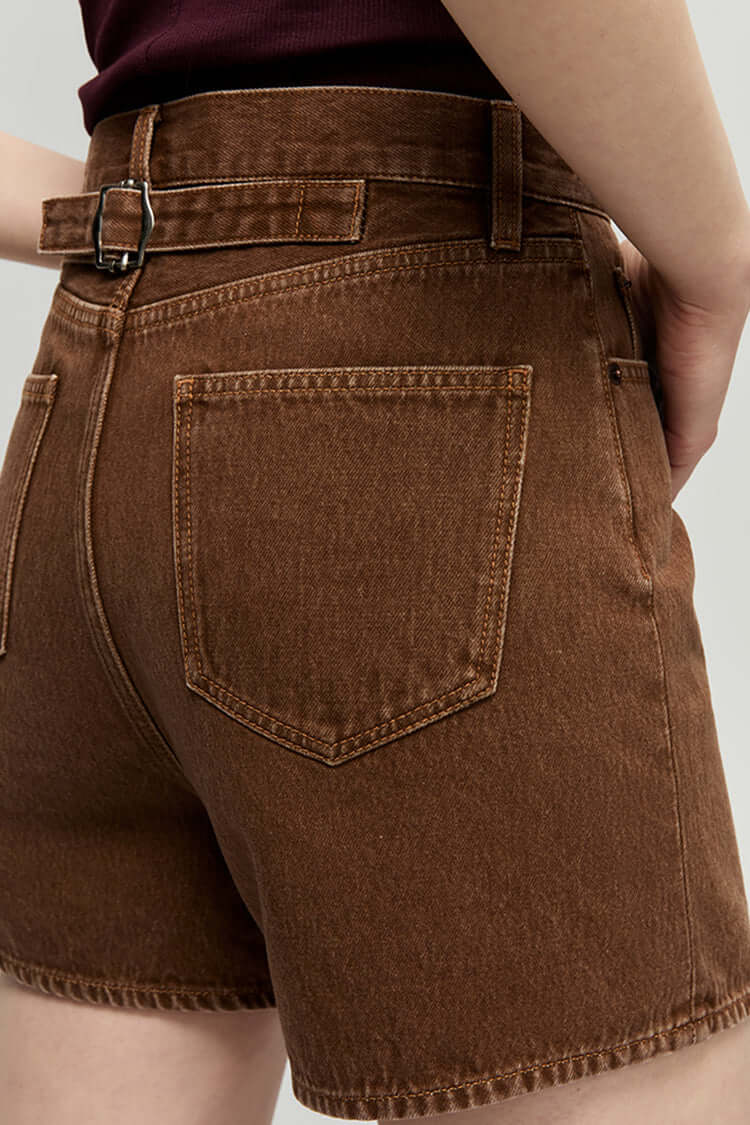 Easy Buckle Shorts | Hey Joanie – High-Rise Denim Shorts, Shorts, $ 88.00, A Moment Of Now™