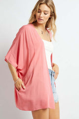 Women's Favorite Solid Comfy Kimono Cardigan | USA Boutique Clothing, Davi & Dani, $ 42.00