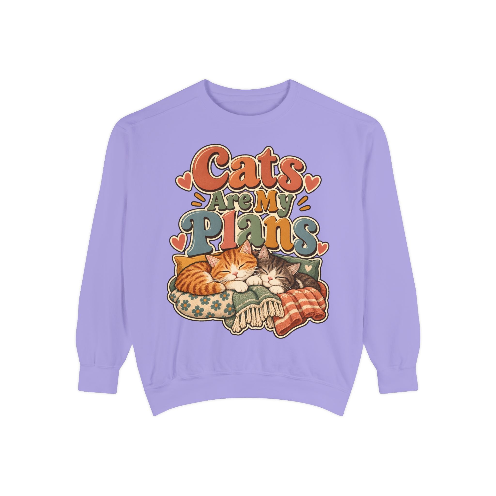 Cats Are My Plans Sweatshirt — Cozy Cat Lover Pullover - sweatshirt product image 16