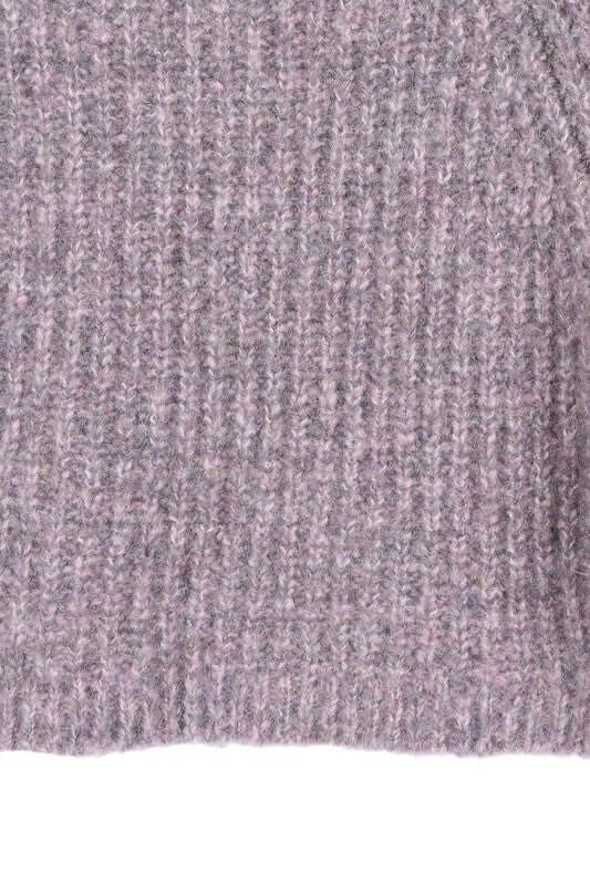 Melange Cropped Sweater Top - Trendy Style Essentials, Sweaters, $ 55.00, A Moment Of Now™