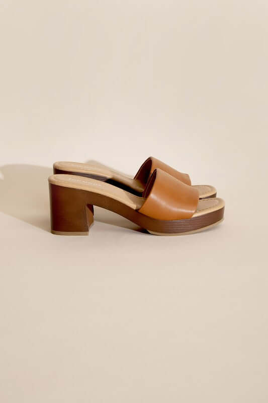 LAUREN-1 Slides Mules Heels, Top Guy Footwear, $ 30.95