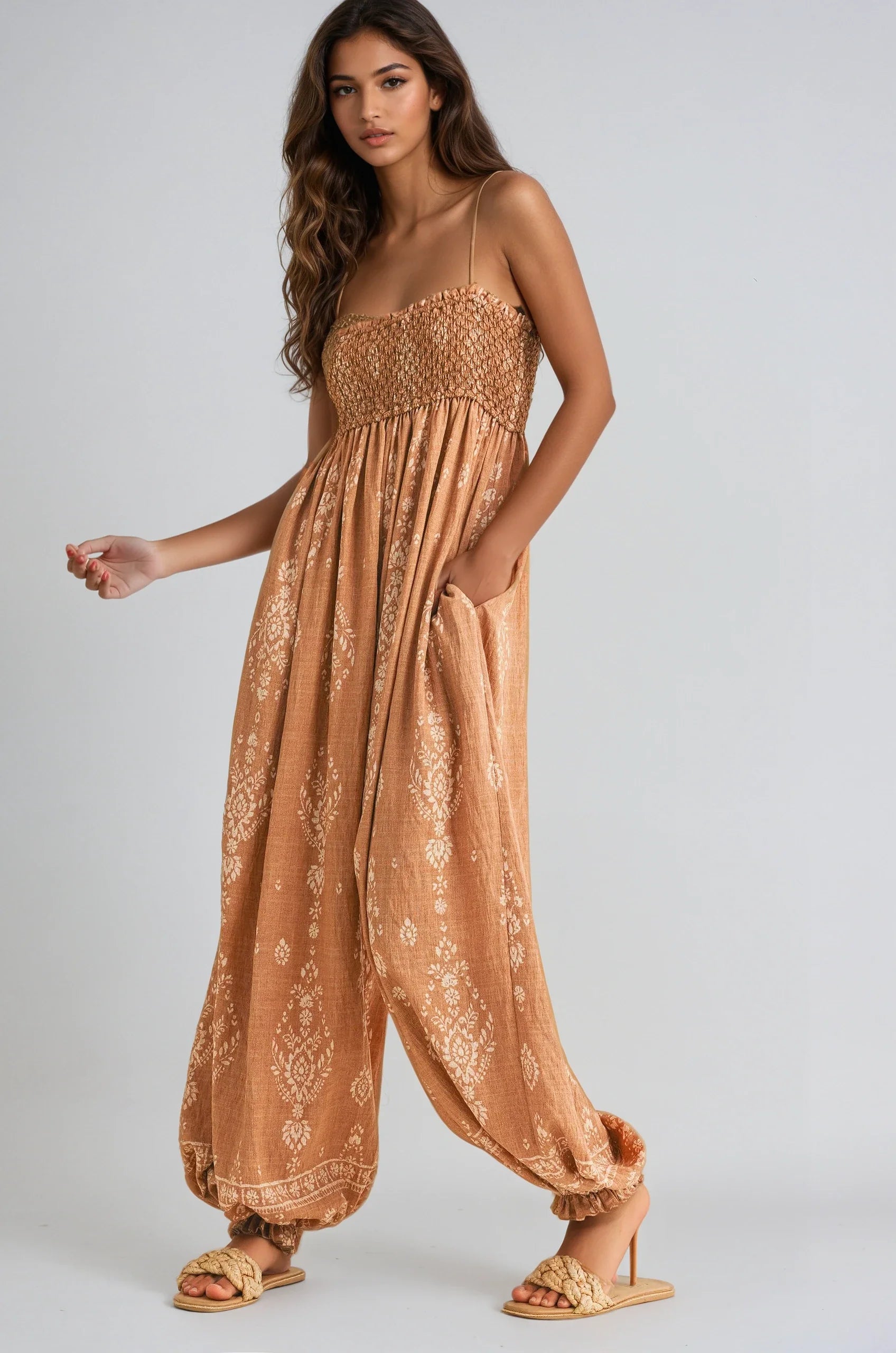 Wildflower Dreams Balloon Jumpsuit | Boutique In USA, Clothing, $ 59.00, A Moment Of Now™