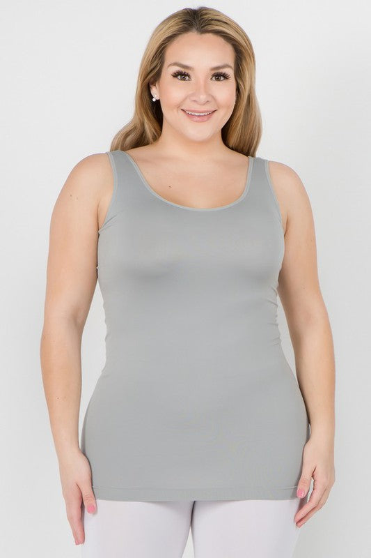 Shop Plus Size Seamless Tank Top | Women's Clothing Boutique, Tank Tops, USA Boutique
