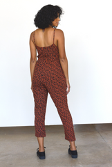 Leopard Strappy Jumpsuit in Sienna + Black | Boutique In USA, Jumpsuits, $ 140.00, A Moment Of Now™