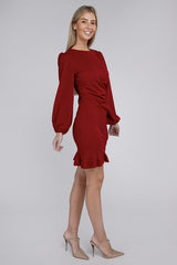 Shop Red Ruched Bodycon Dress | Women's Boutique Clothing, Dresses, USA Boutique