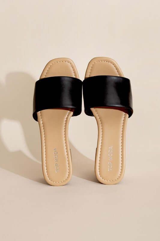 LAUREN-1 Slides Mules Heels, Top Guy Footwear, $ 30.95