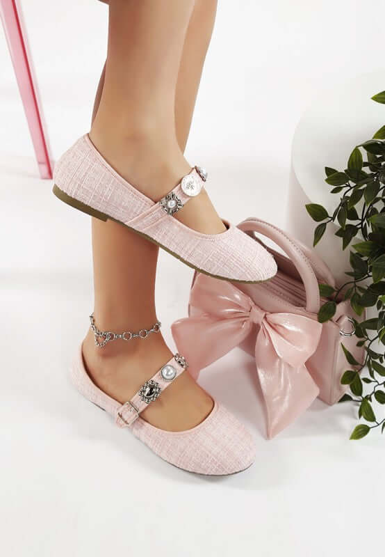 Noyama Charms Embellished Tweed Mary Janes Flats, Mary Janes Flats, $ 70.00, A Moment Of Now™