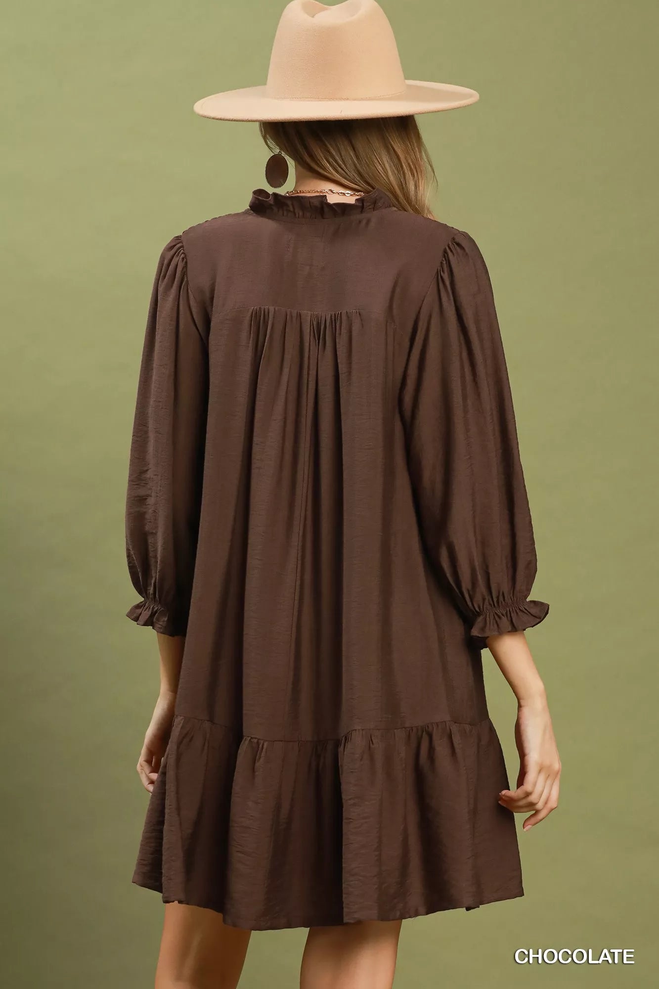 Smocked Ruffle Detail Tiered Mini Dress | Boutique In USA, Dresses, $ 59.00, A Moment Of Now™