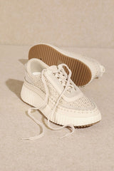 Shop Women's Dolea Chunky Platform Sneakers in Beige | Boutique Footwear, Sneakers, USA Boutique
