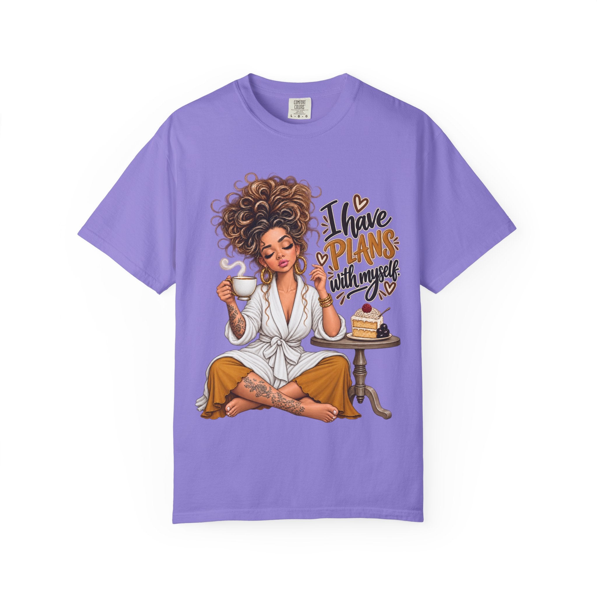 I Have Plans With Myself Relaxed Tee — Self-Care Cozy Shirt - t-shirt product image 12