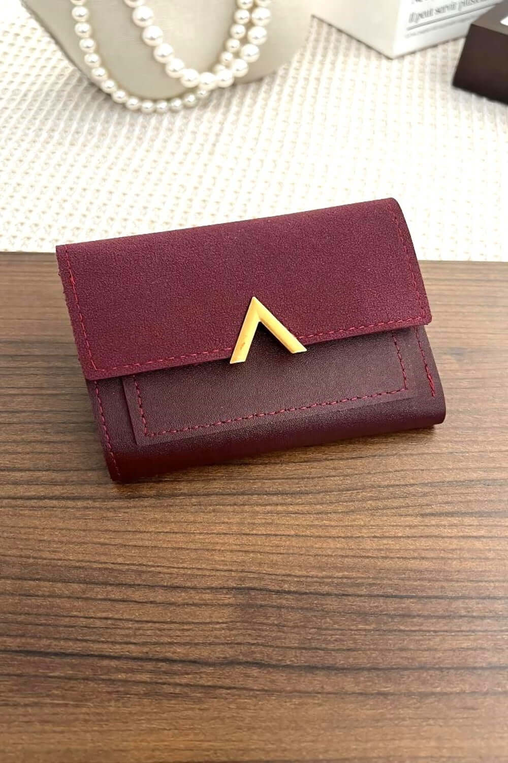 Minimalist PU Leather Compact Trifold Wallet, Zenana, $ 18.00