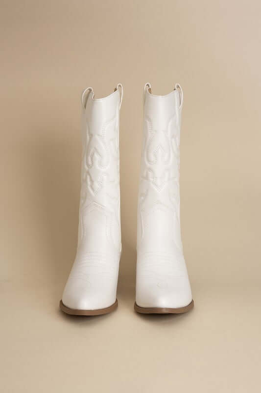 Rerun Western Cowgirl Embroidery Boots