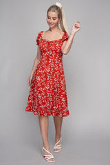 Shop Floral Sweetheart Neck Summer Dress | Women's Clothing Boutique, Dresses, USA Boutique